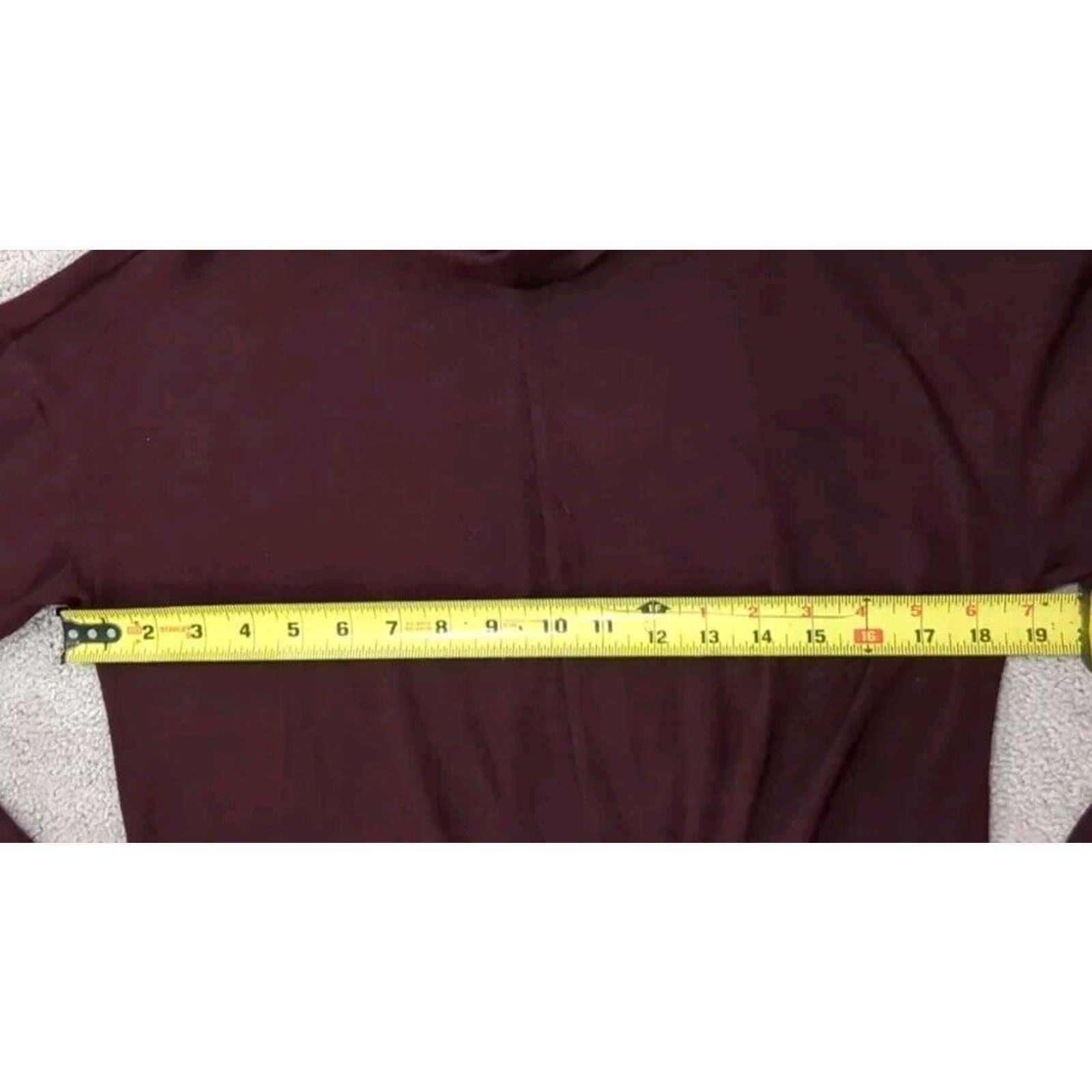 Jennifer Lopez Womens M Plum Twist Front Sweater Lightweight Turtleneck Preppy — image 8 of 8